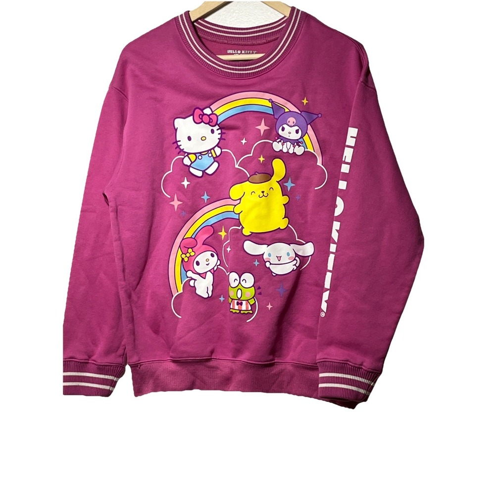Sanrio‎ Hello Kitty and Friends Magenta Graphic Sweatshirt Pink Medium SIL-34452